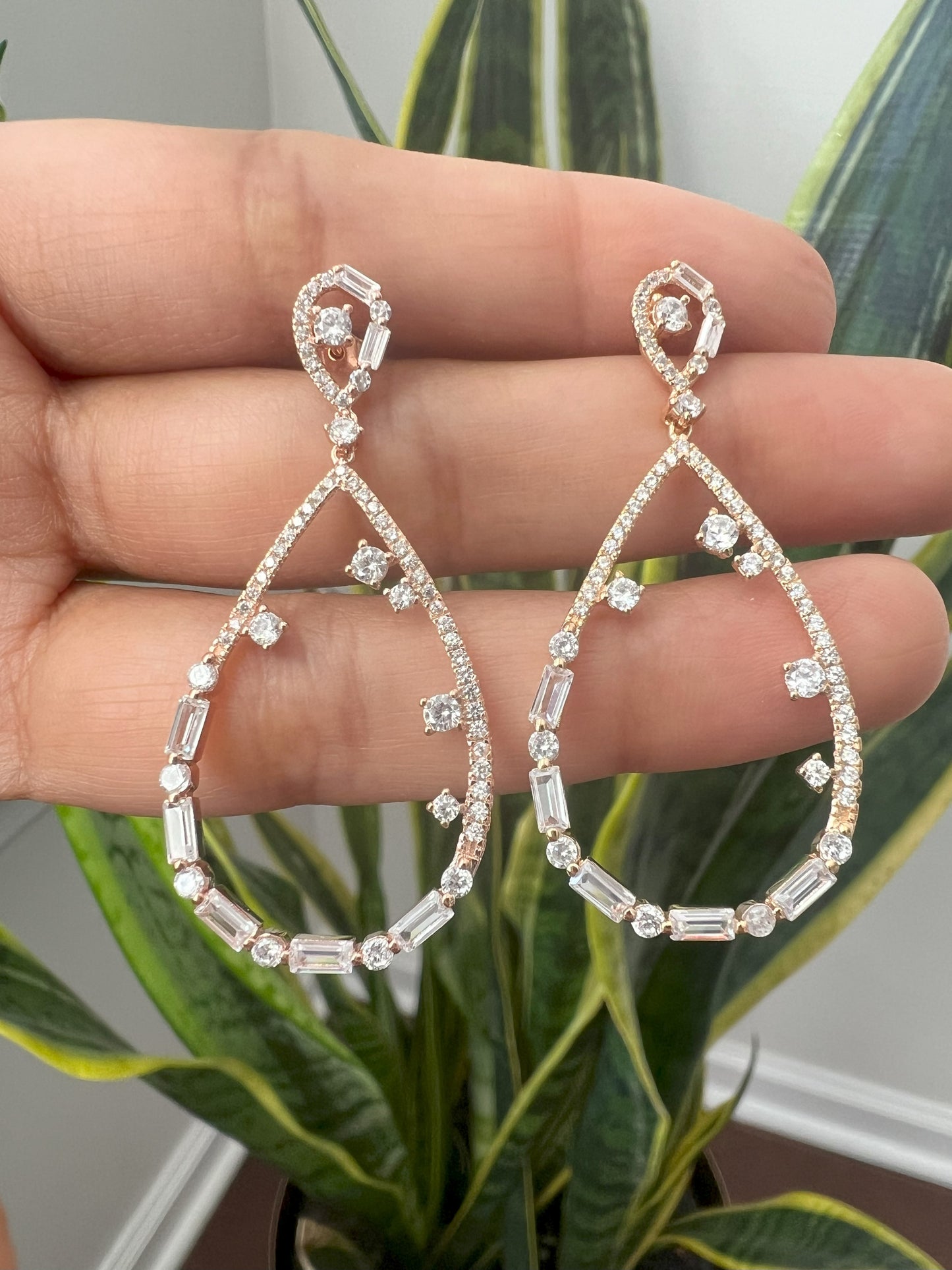 Champage Gold drop Earrings