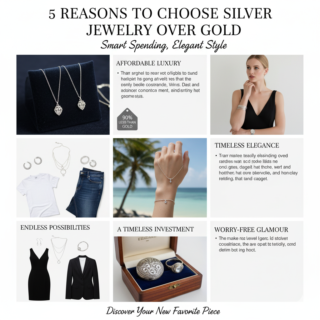 5 Reasons to choose Silver Jewelry over Gold