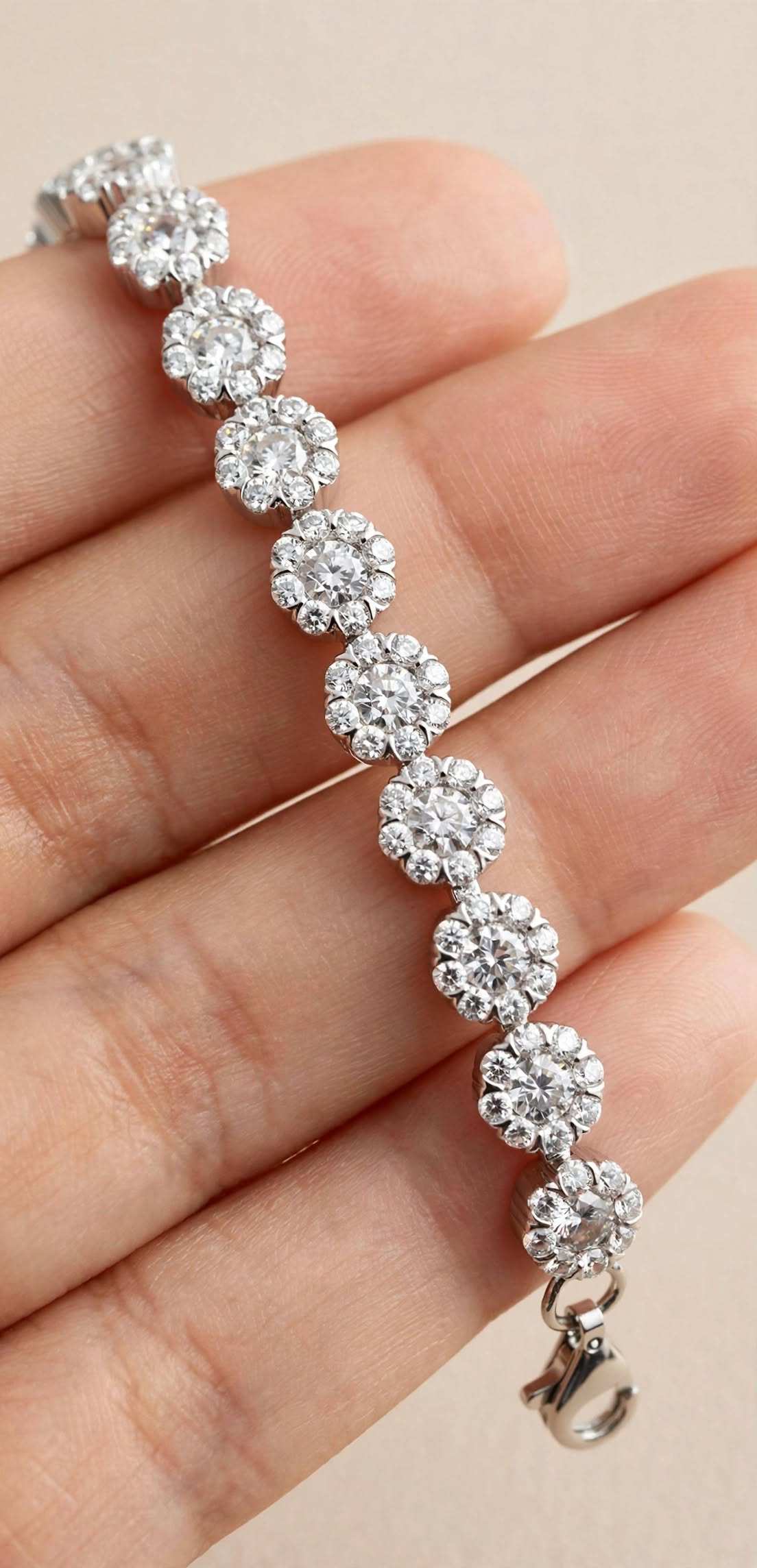 The Sovia Floral Pure 925 Silver Bracelet