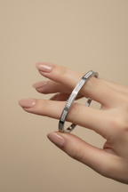 Luxury Brand Inspired Pure 925 Silver Openable Aura Bracelet