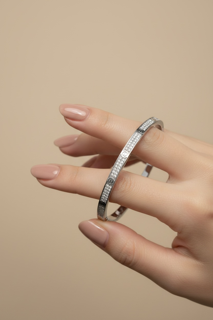 Luxury Brand Inspired Pure 925 Silver Openable Aura Bracelet