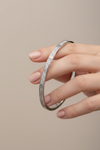 Luxury Brand Inspired Pure 925 Silver Openable Aura Bracelet