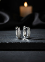 Premium Classic ORCH Huggie Hoop Earrings on Pure 925 Silver