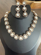 Antique Finish Polki Ethnic Necklace Set