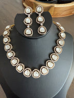 Antique Finish Polki Ethnic Necklace Set