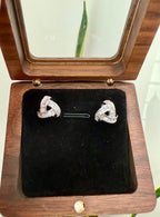 Eternal Trinity Studs on Pure 925 Silver