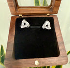 Eternal Trinity Studs on Pure 925 Silver