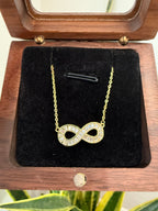 Infinity Pendant in 18K Gold Finish on pure 925 Silver
