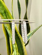 NAMI Classic Diamond Studded Hoops on Pure 925 Silver