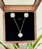 Fresh Water Pearl Pendant Set on pure 925 Silver