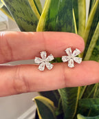 LENA Floral Solitaire Studs