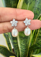 Fresh Water Pearl Arya Studs on Pure 925 Silver