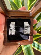 Arden 5 line Diamond Hoops on pure 925 silver