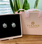 Elina Flower with Rings Earrings