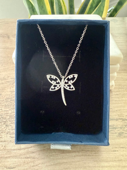 ORAI Dainty Butterfly Pendant with chain on pure 925 Silver