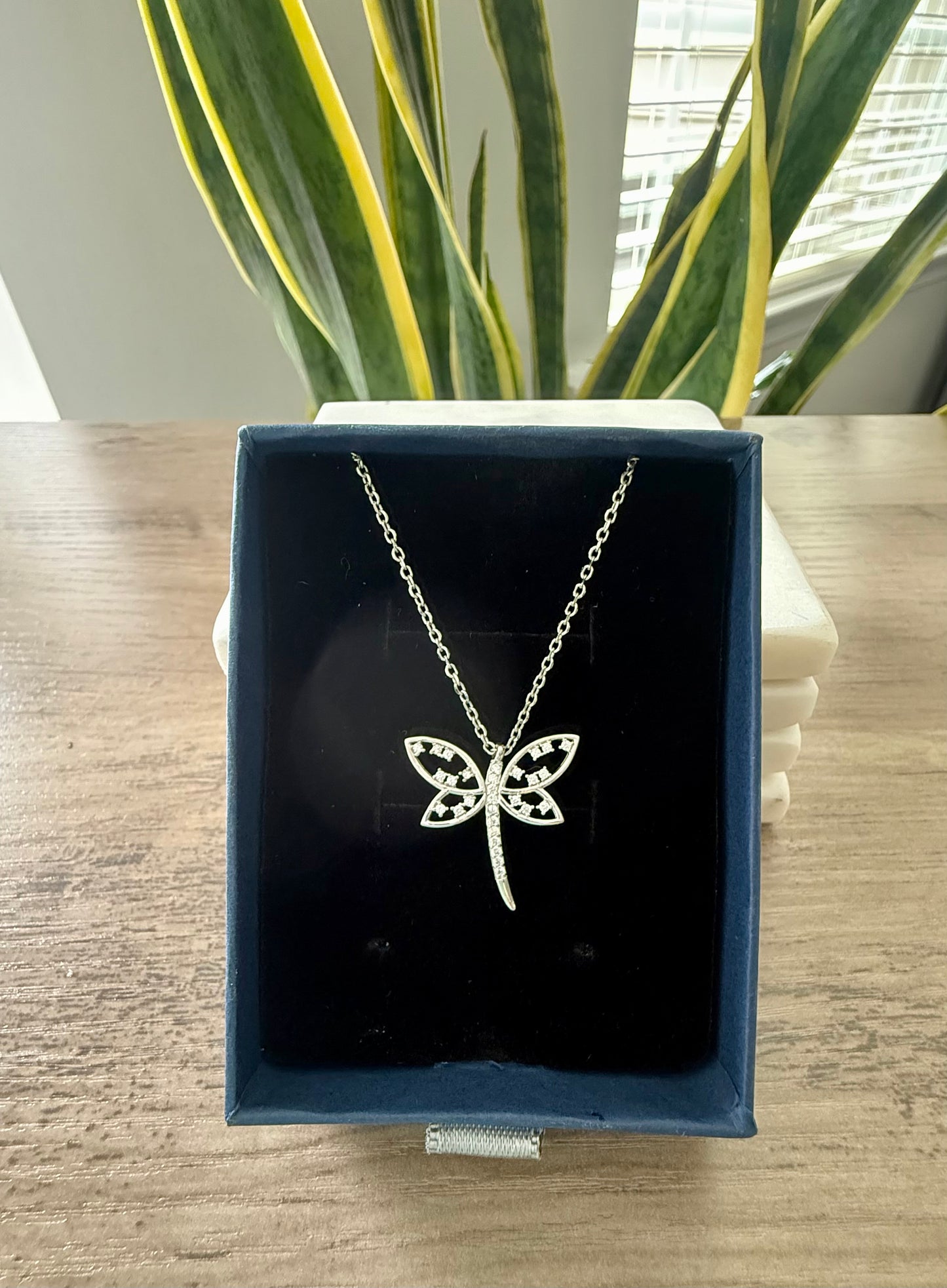 ORAI Dainty Butterfly Pendant with chain on pure 925 Silver
