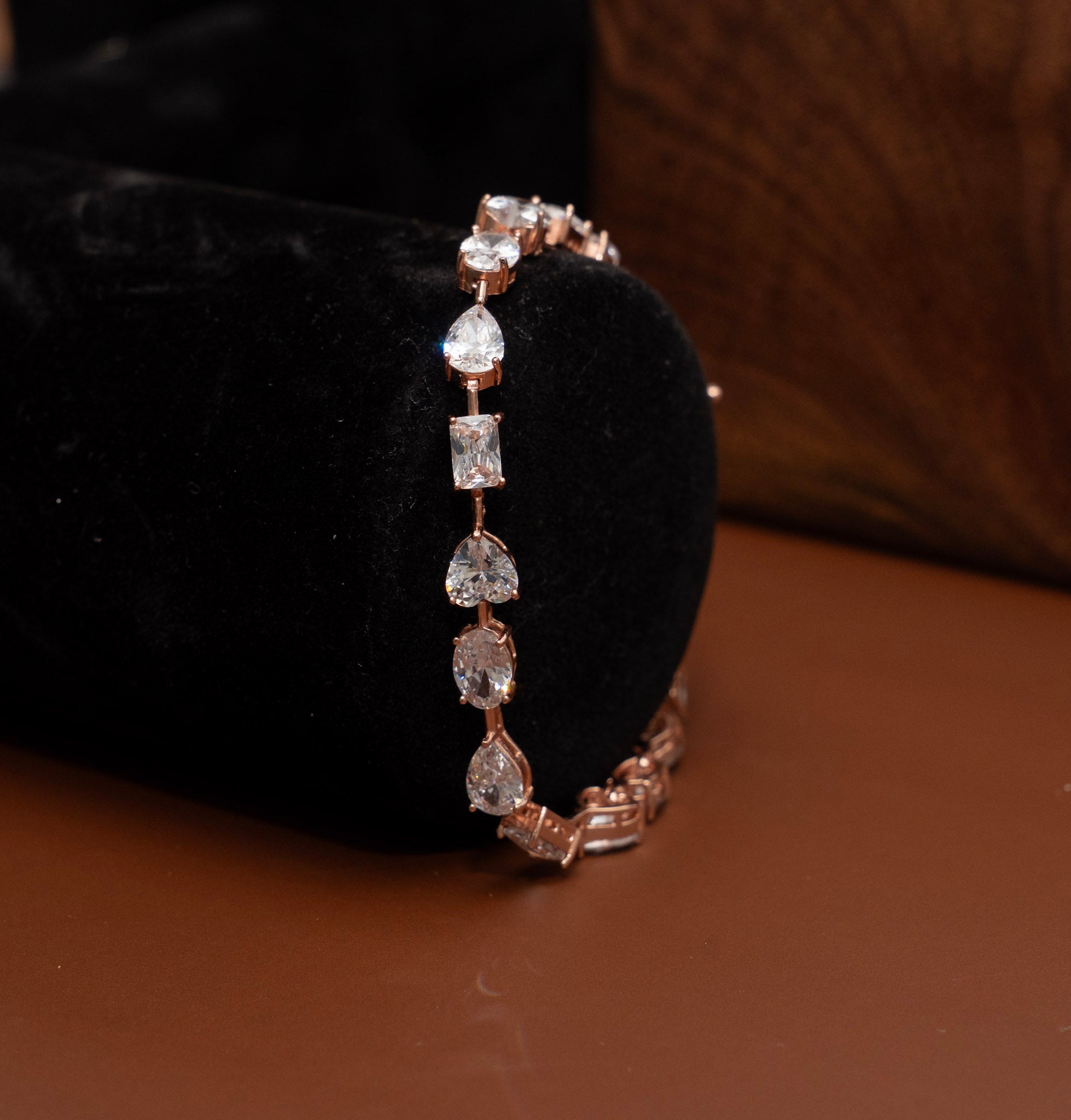 Premium Multi solitaire Oriah Tennis Bracelet on pure 925 Silver