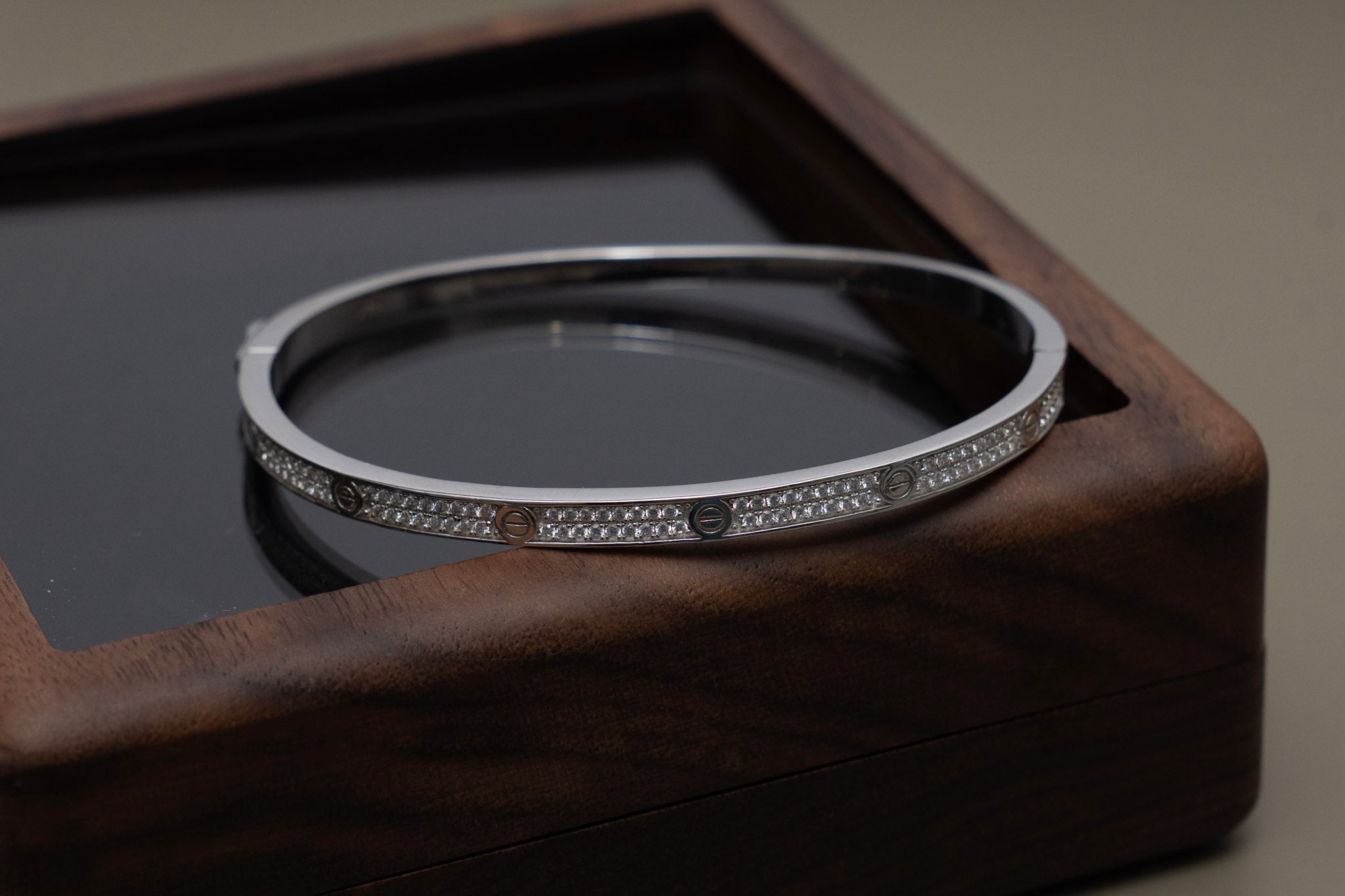 Luxury Brand Inspired Pure 925 Silver Openable Aura Bracelet