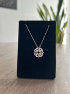 2 in 1 Clover Necklace in 925 silver