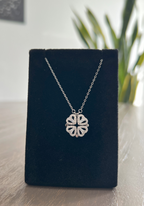 2 in 1 Clover Necklace in 925 silver