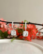 AMARA Diamond Hoops on pure 925 Silver