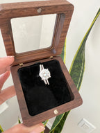 2 Carat Ring with Removable Extra Diamond Studded Band