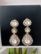 Antique Finish Polki Earrings