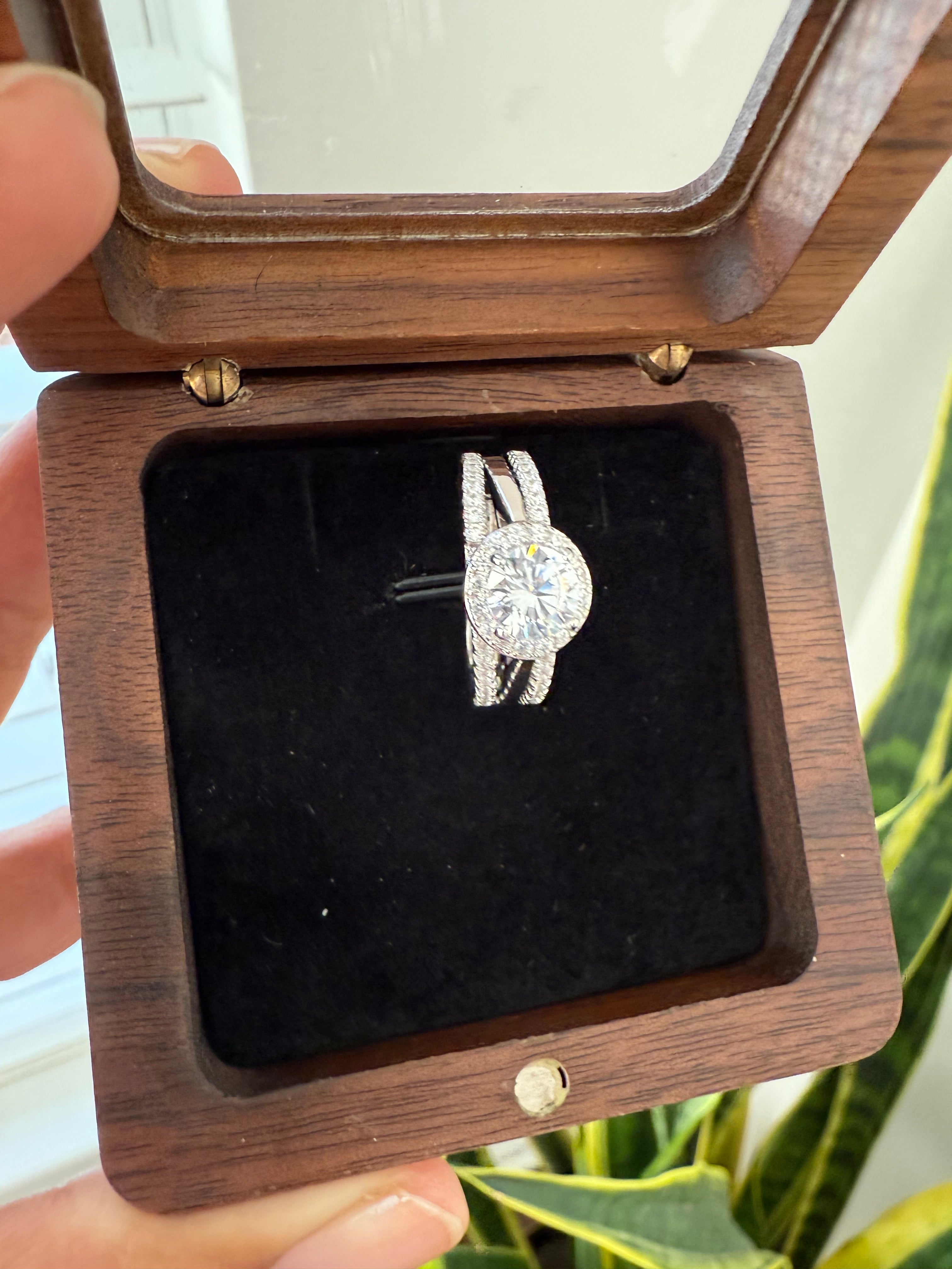 Detachable Solitaire Ring on 925 Silver