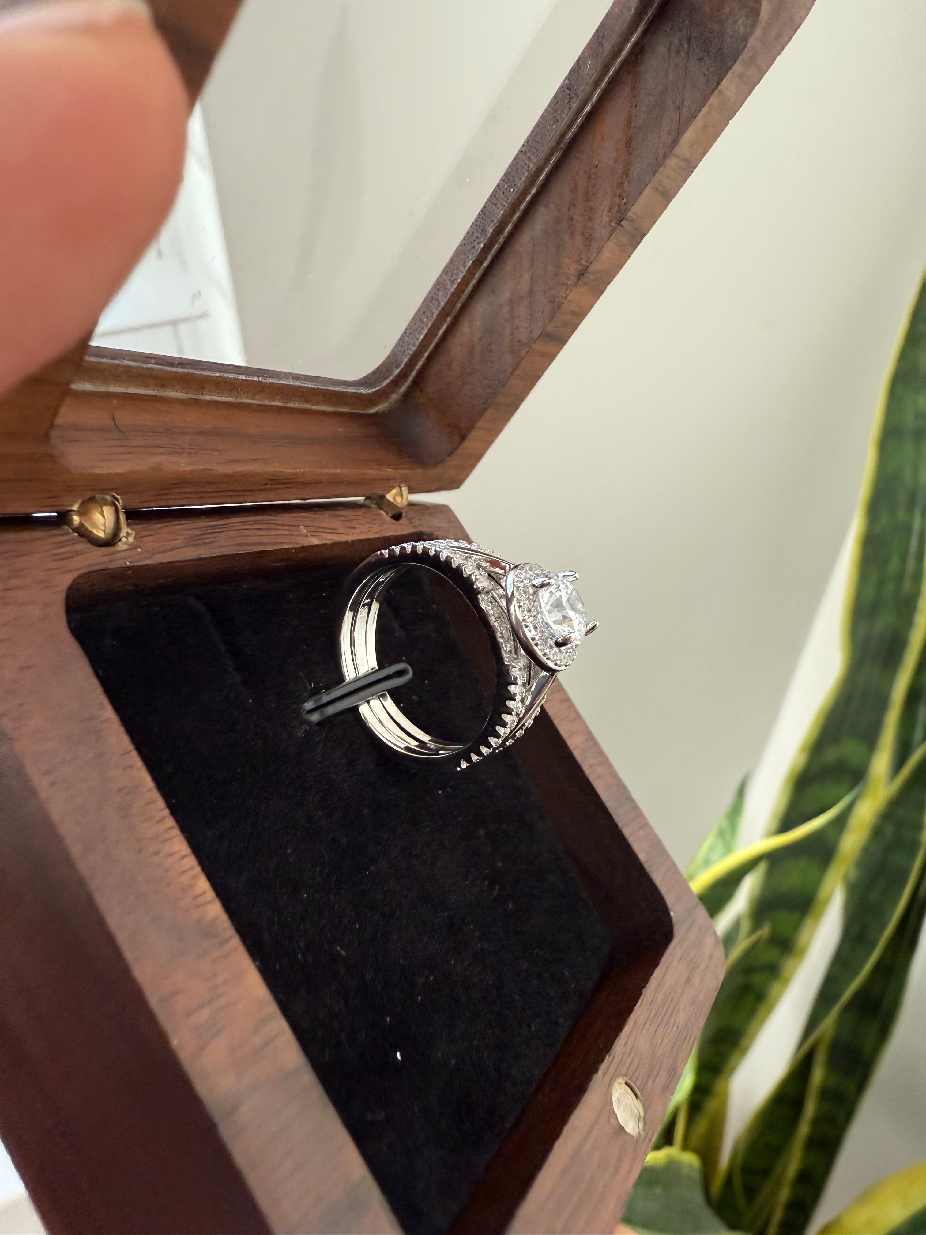 Detachable Solitaire Ring on 925 Silver