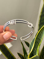 Pure 925 Silver Openable Trinkles Double Band Bracelet