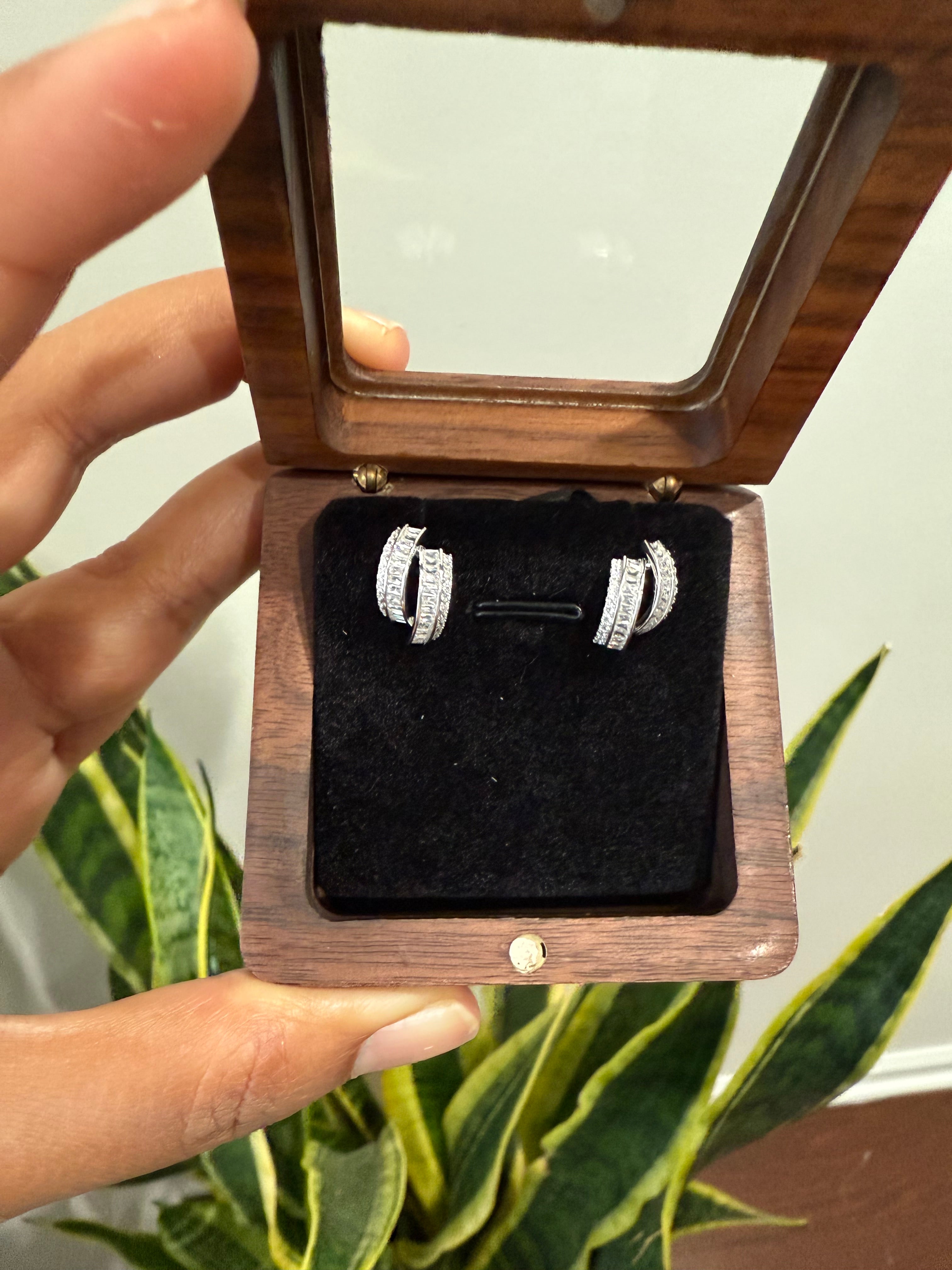 ZINAE Radiant Luxe Earrings on pure 925 Silver