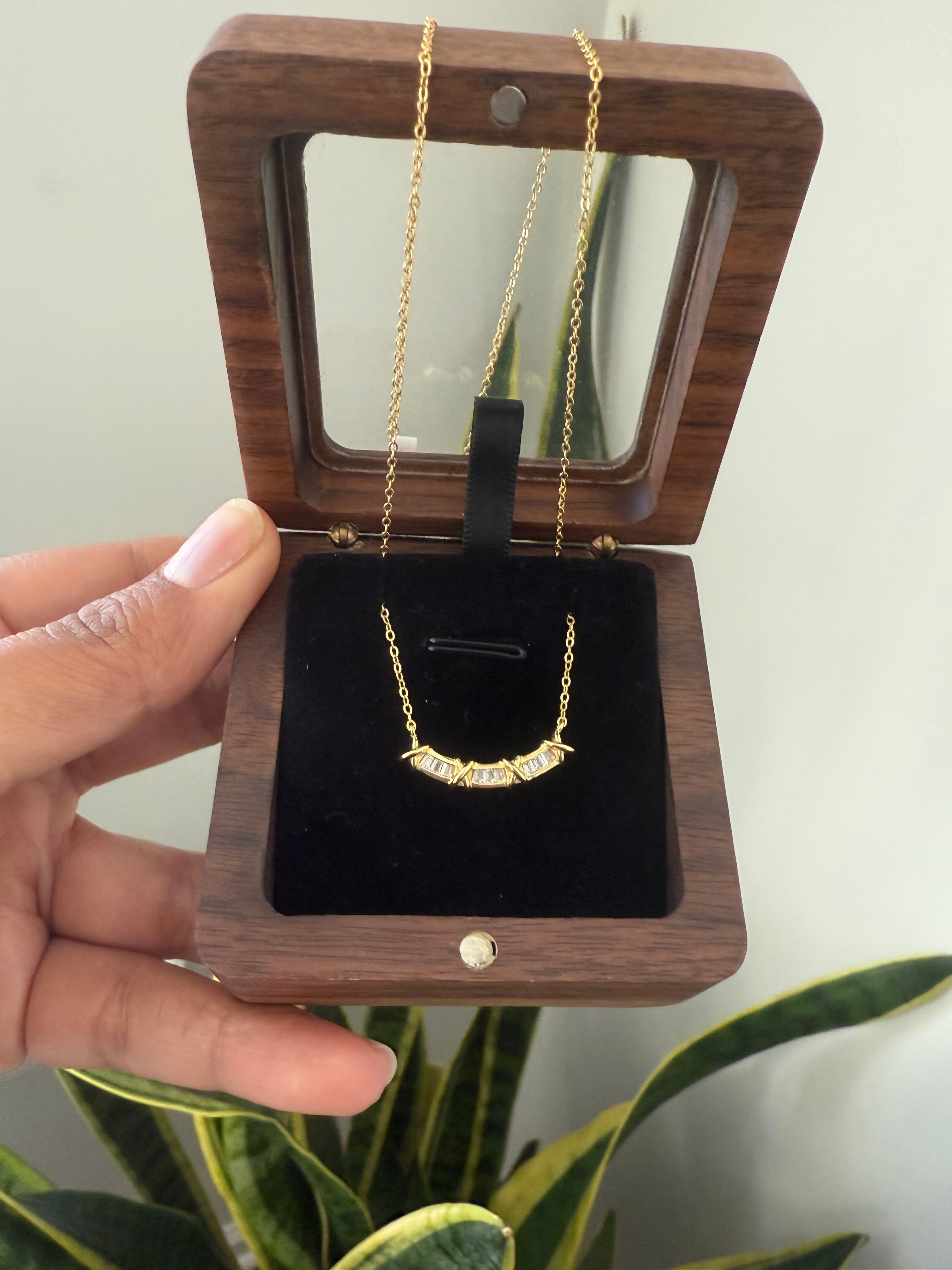 Luxury brand inspired Sixteen Stone Narrow Pendant on pure 925 Silver