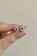VEGA Studs with Push Back on Pure 925 Silver