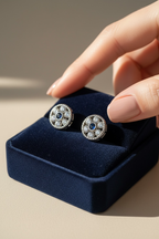 VEGA Studs with Push Back on Pure 925 Silver