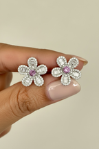 5 Petal Floral ARIS Studs on Pure 925 Silver