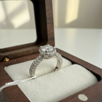 The Diamond with Solitaire Ring On 925 Silver