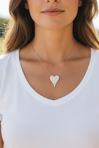 Exclusive Diamond Studded Mila Heart Pendant on Pure 925 Silver