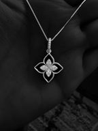 Premium Black Beauty Gina Pendant with Chain on Pure 925 Silver