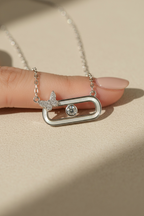 Aeris Clip and Butterfly Pendant on Pure 925 Silver