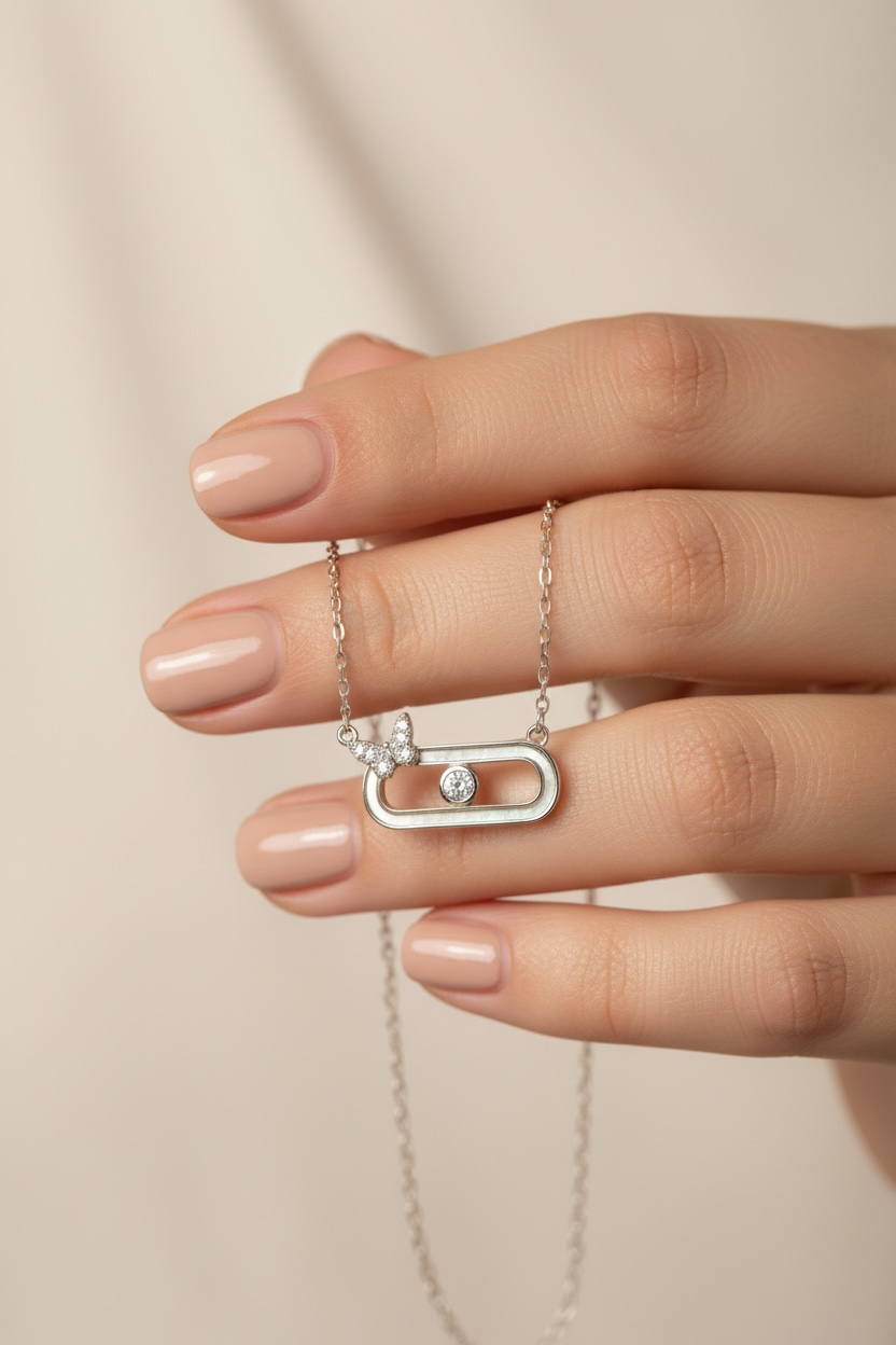 Aeris Clip and Butterfly Pendant on Pure 925 Silver