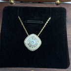 18k Gold Finish Amira Pendant with Chain on Pure 925 Silver